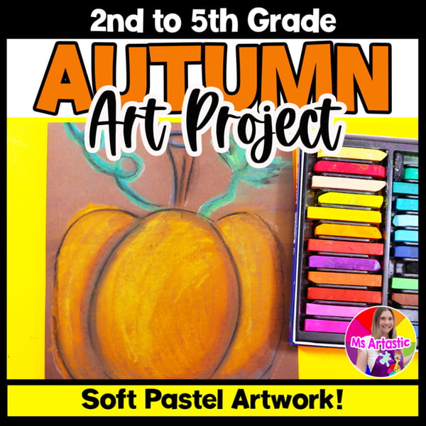Pastel Pumpkin Autumn Art Lesson