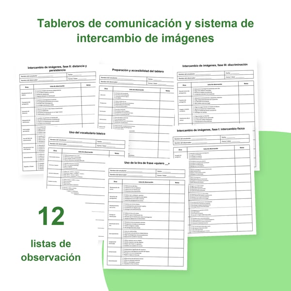 Tableros de comunicación e intercambio de imágenes: 12 listas | PDF + PowerPoint