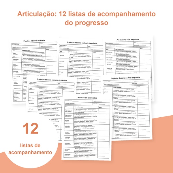 Articulação: 12 listas de observação e acompanhamento | PDF + PowerPoint
