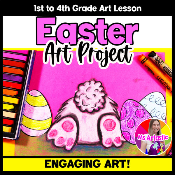 Easter Bunny Egg Hunt Art Project