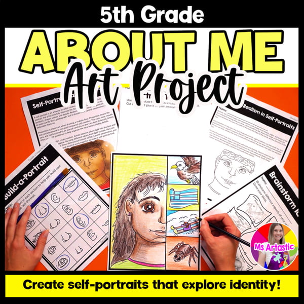 5th Grade About Me Self Portrait