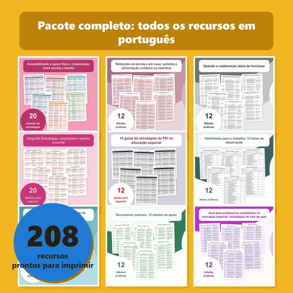 Pacote completo: todos os recursos em português