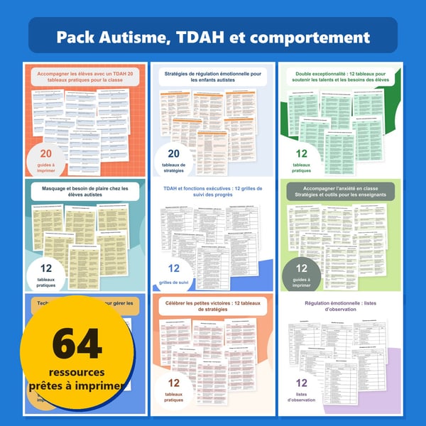 Pack Autisme, TDAH et comportement