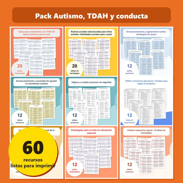 Pack Autismo, TDAH y conducta