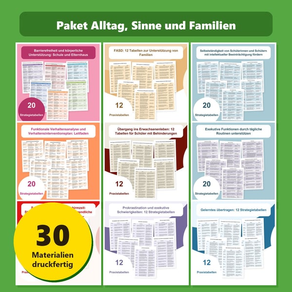 Paket Alltag, Sinne und Familien