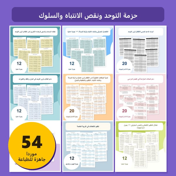 حزمة التوحد ونقص الانتباه والسلوك
