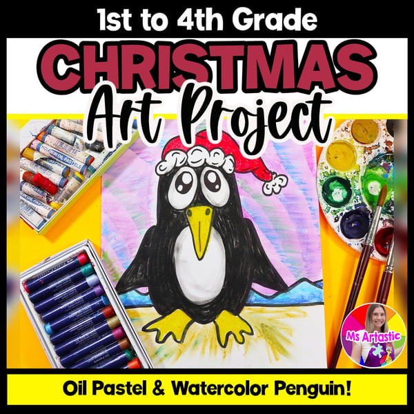 Christmas Penguin Art Project