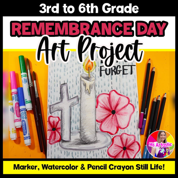 Poppy Art Project for Remembrance Day