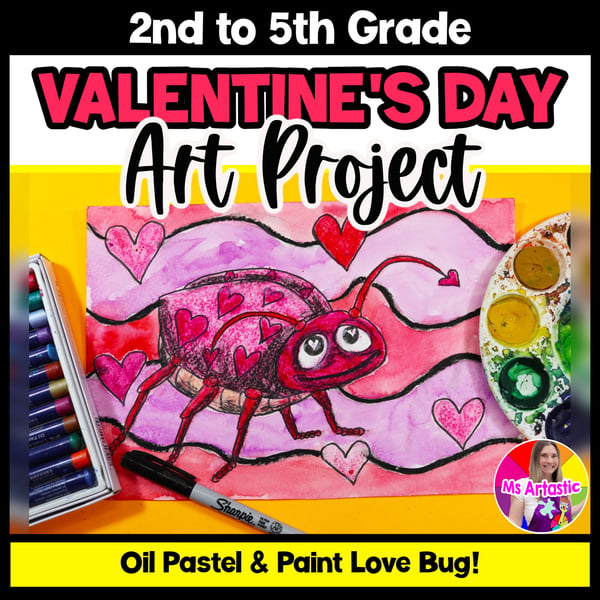 Love Bug Valentine Art Lesson