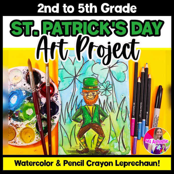 Leprechaun Watercolor Art Lesson