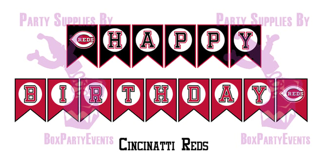 MLB inspired Pittsburgh Pirates DIY Happy Birthday Banner - Payhip