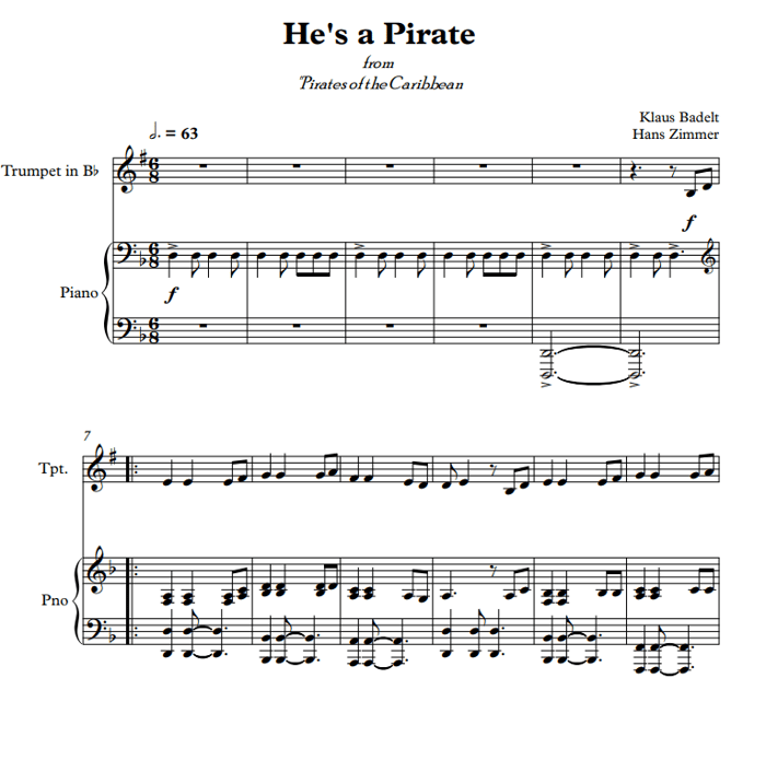 Sheet music preview - first page
