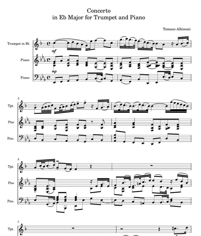 Sheet music preview - first page