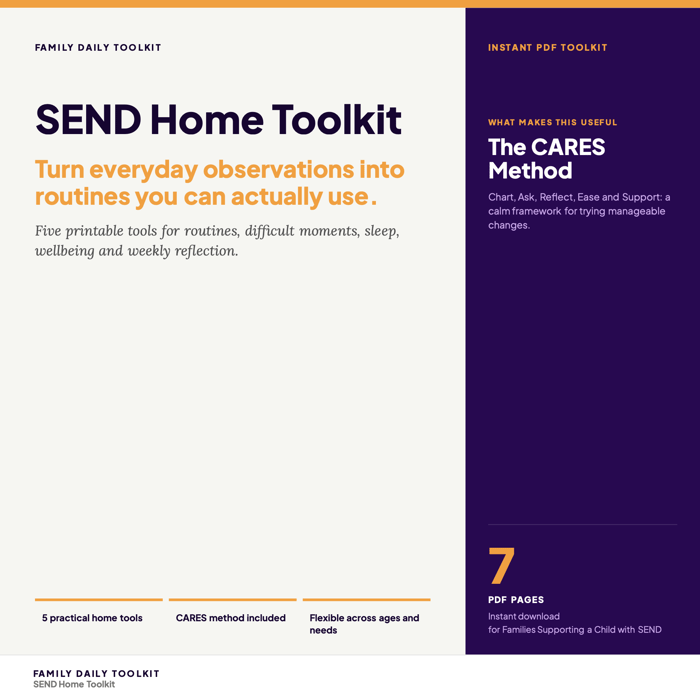 SEND Home Toolkit product preview