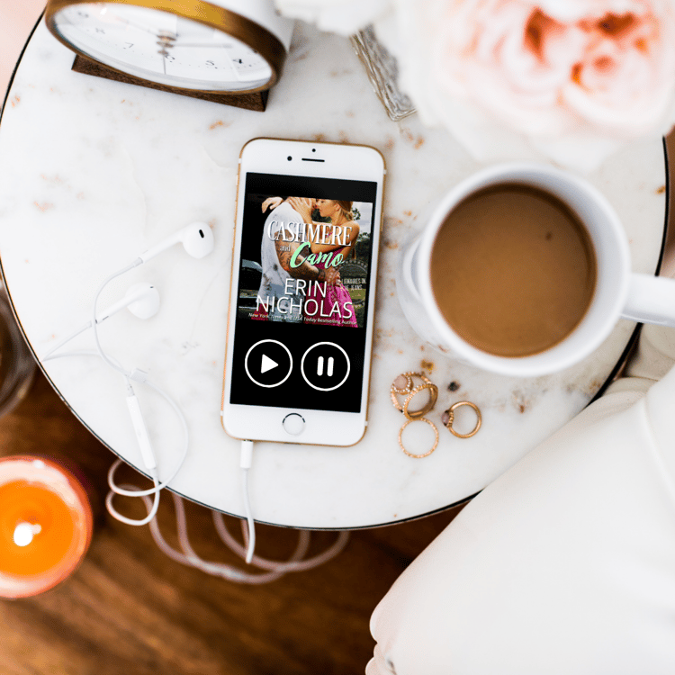 Cashmere and Camo AUDIOBOOK displayed