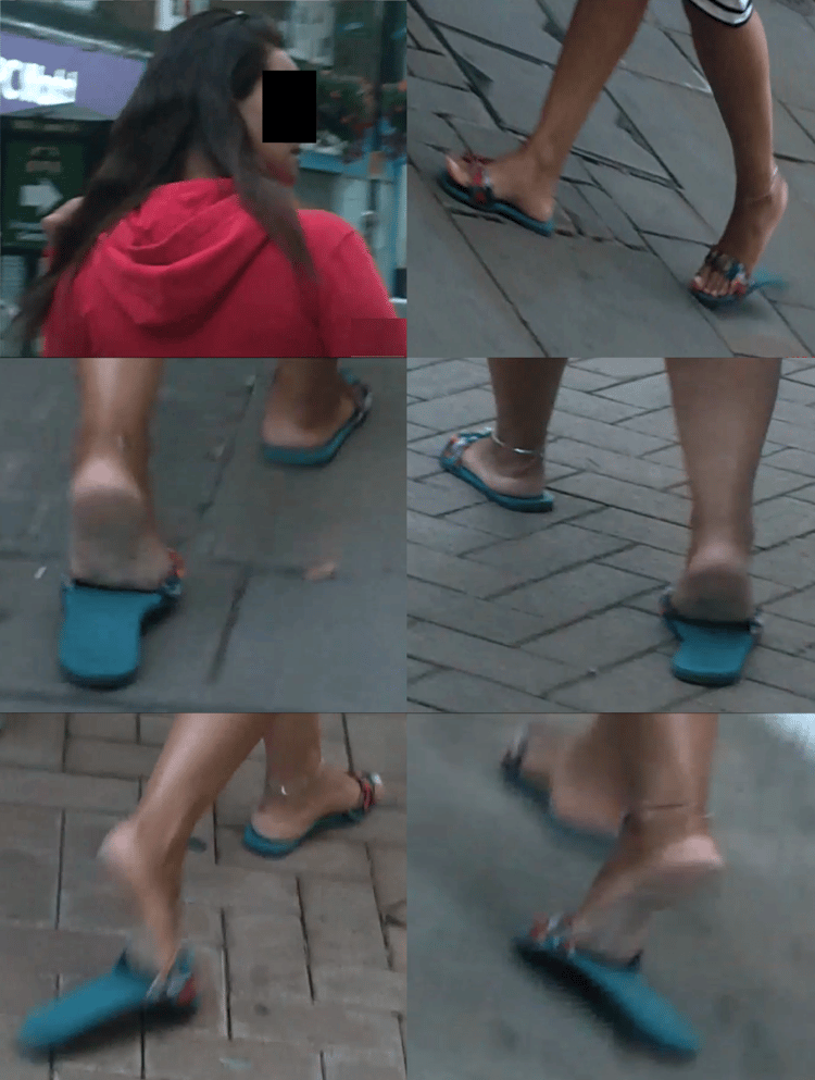 Foreign Blonde MILF Pale Toned Feet Toes & Soles Exposure In White Pink  Strap Flip Flops (Long Walk Candid Day Three) - Payhip