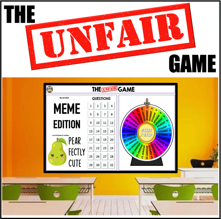 The Unfair Game Editable TEMPLATE (Google) Online Classroom by  TheEdtechWizard