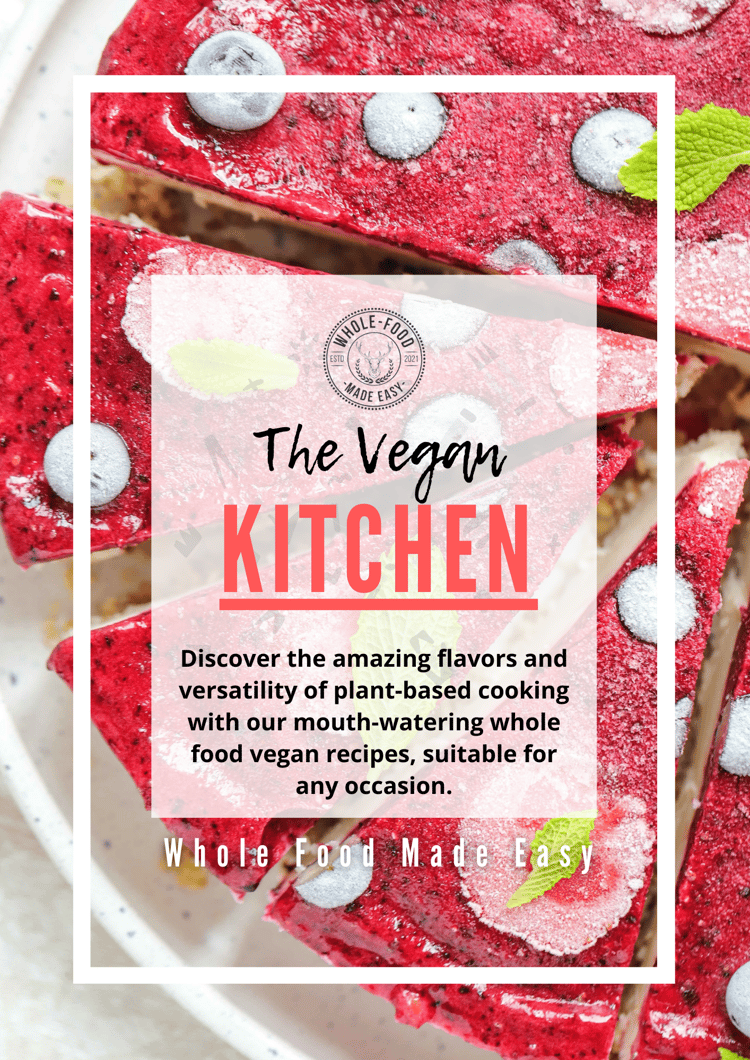 Fundraising page, Cover Page of The Vegan Recipe Guide - A Plant-Powered Culinary Journey with Nutrient-Rich and Delicious Vegan Recipes.