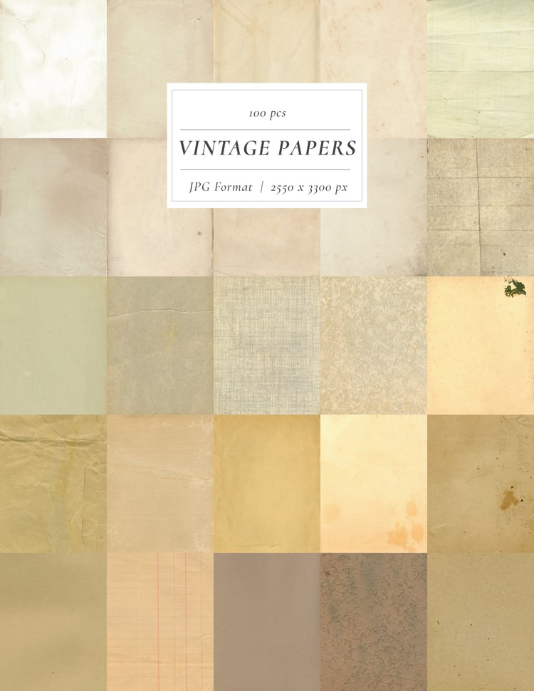 Vintage and antique papers including envelope, postcard, report card, Bingo card, hand writing, typewritten pages, invoices, ledger pages