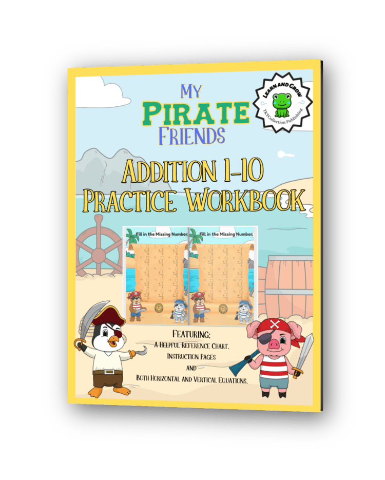 My Pirate Friends Addition 1-10 Practice Workbook