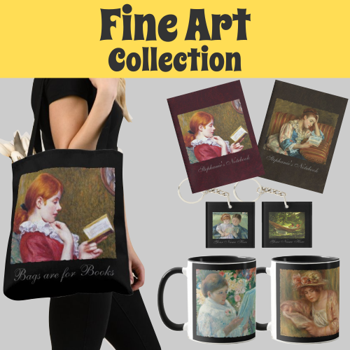 Gifts & Merch featuring Fine Art for Book Lovers #booklover #bibliophile #bookaholic #fineart
