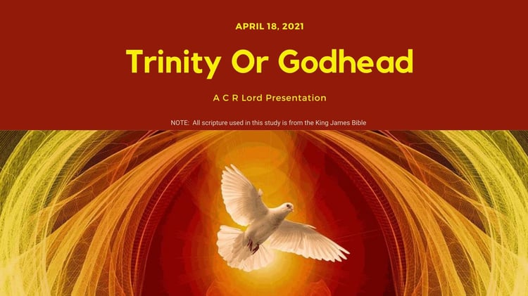 Trinity Or Godhead