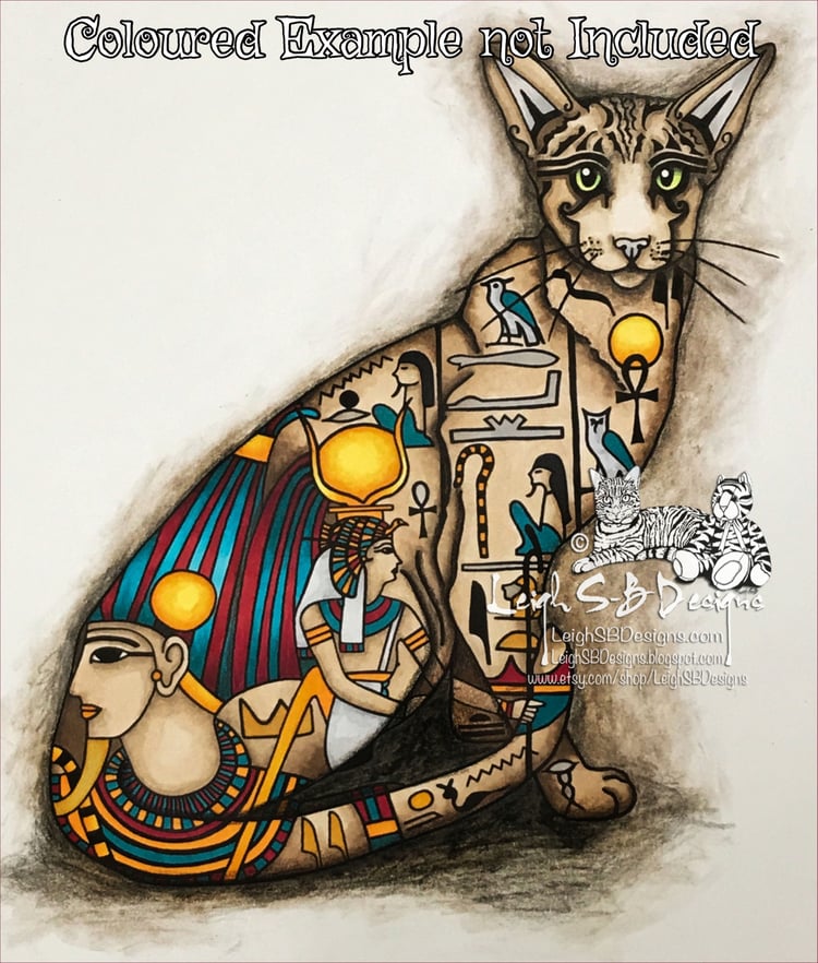 LeighSBDesigns Cleo the Egyptian Cat by Leigh