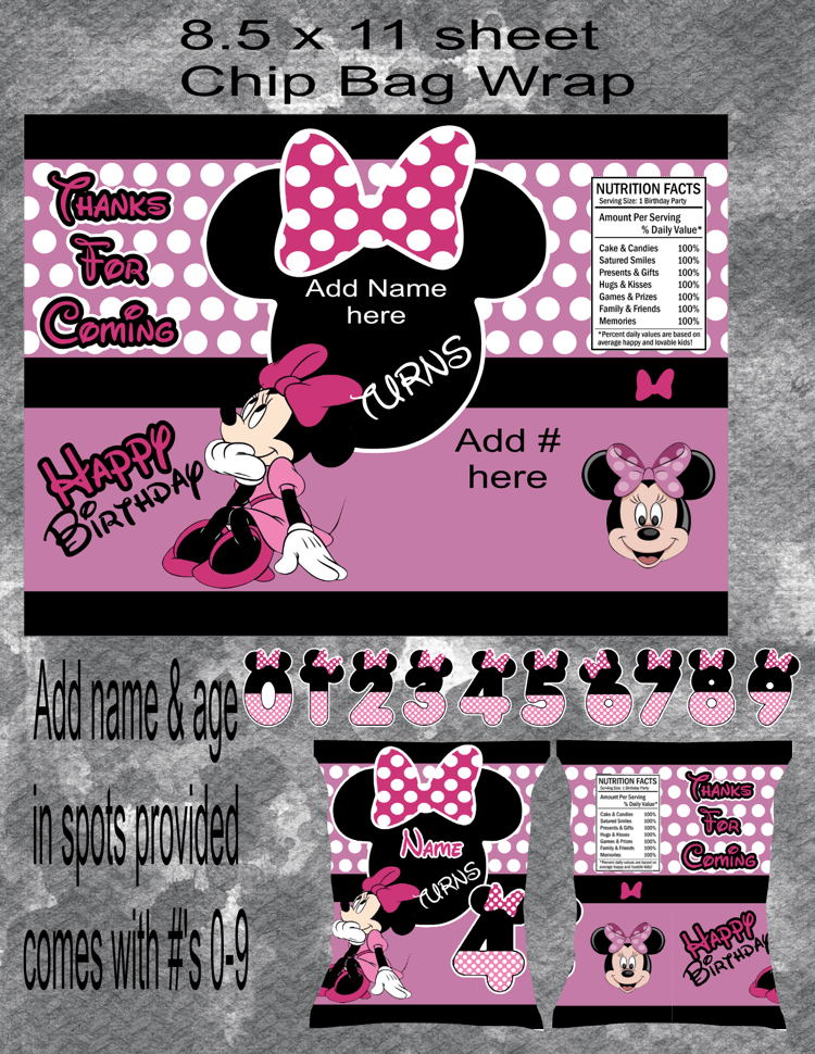 Minnie Chip Bag Wrap