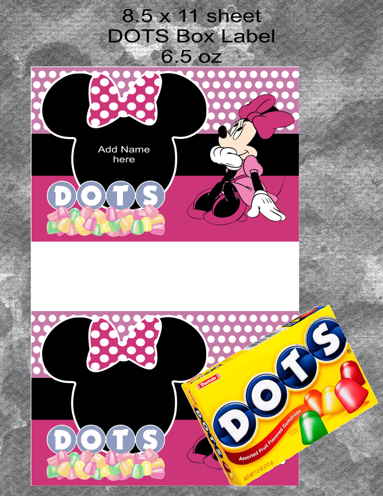 Minnie DOTS Label