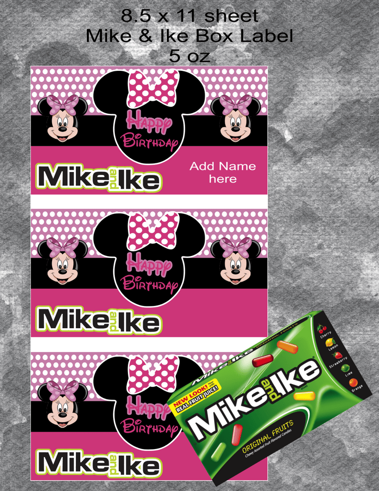 Minnie Mike & Ike Label