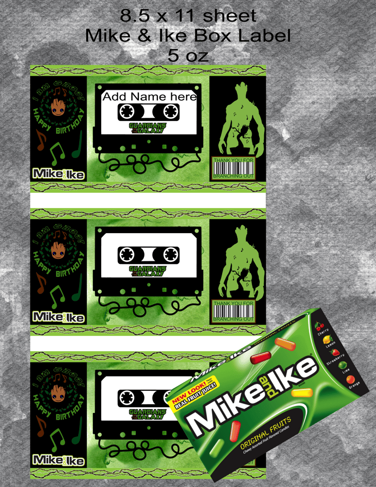 Groot Mike & Ike Label