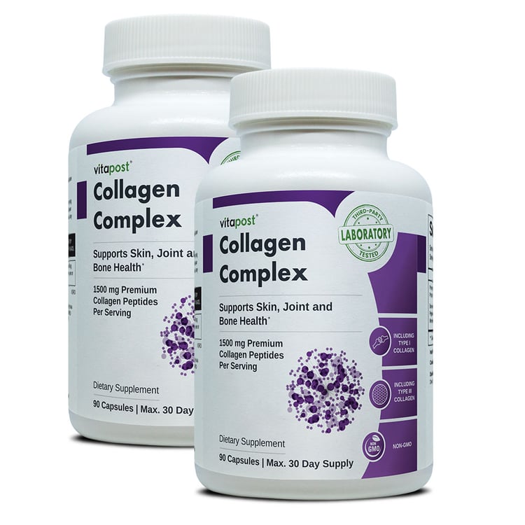 This supplement provides 1500mg per serving of high-quality hydrolyzed collagen peptides to support healthy skin, bones, joints and organs. Collagen Complex is a prime beauty and wellness offer.