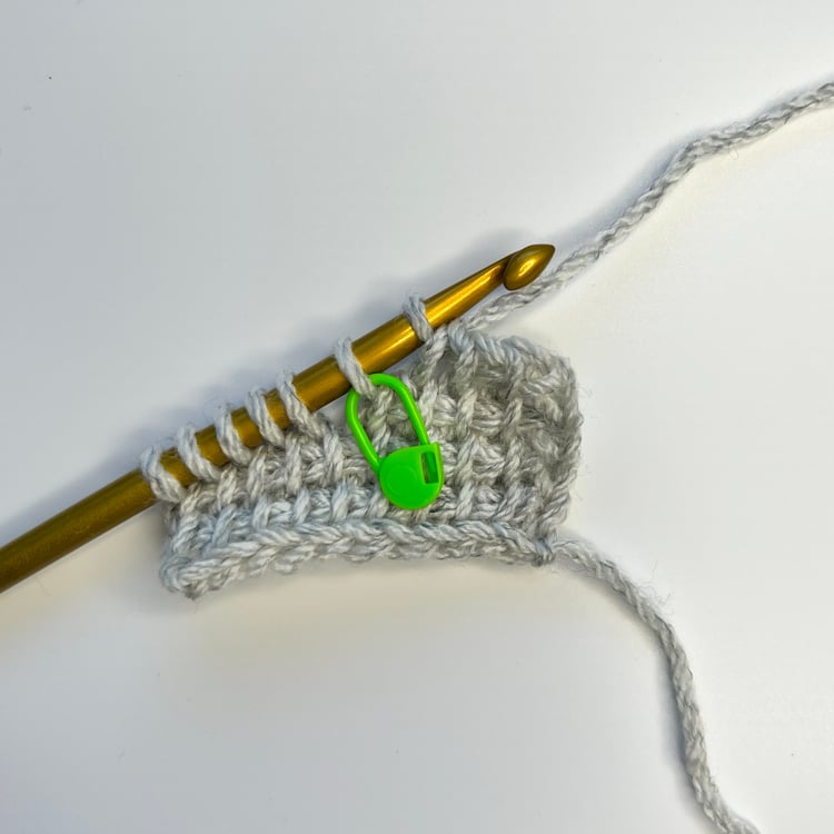Stop the return pass when you get to the marked stitch