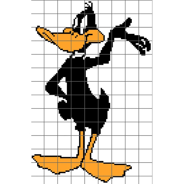 Grid of Daffy Duck - Looney Tunes