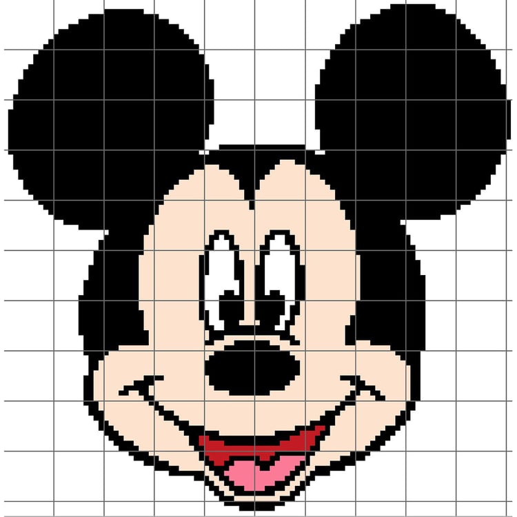 Grid of Mickey Head - Disney
