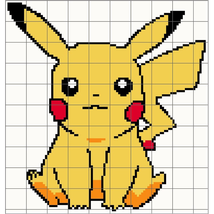 Grid of Pikachu - Pokemon