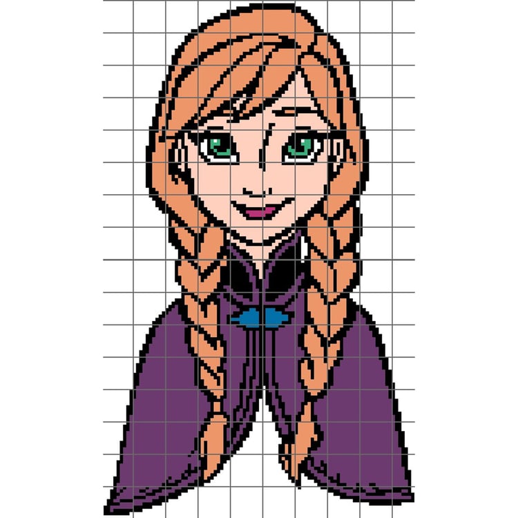Grid of Anna - Frozen - Disney