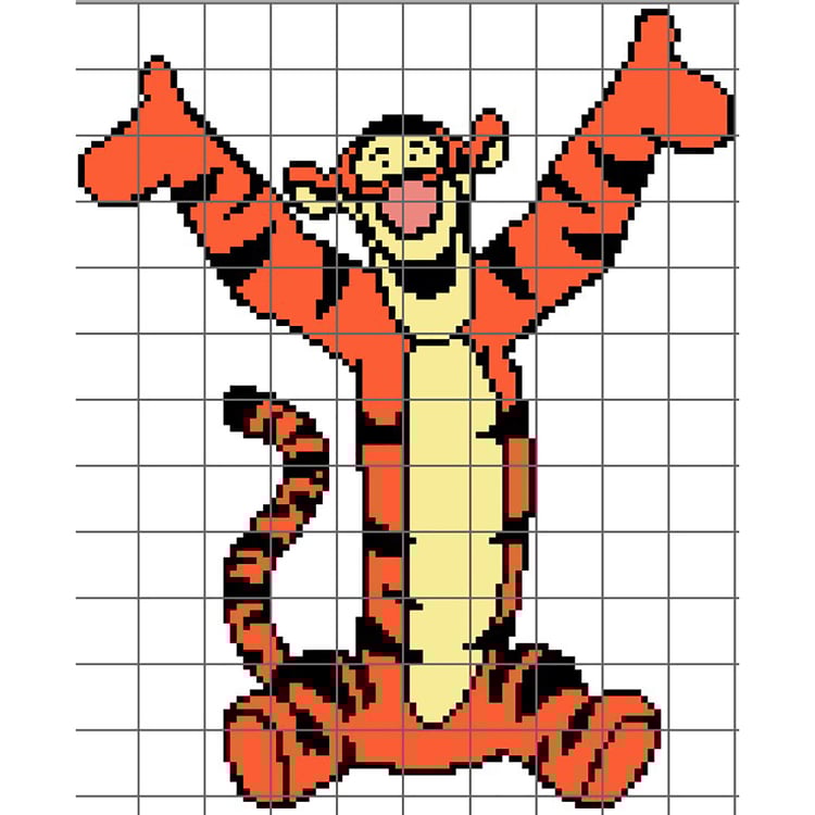 Grid of Tigger - Winnie the Pooh
