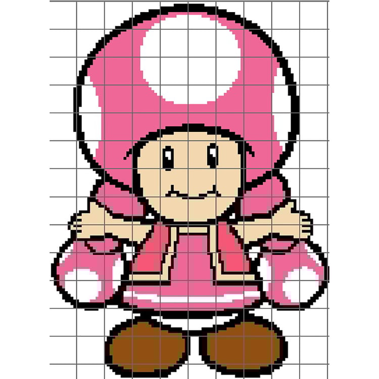Grid of Toadette   - Super Mario Bros