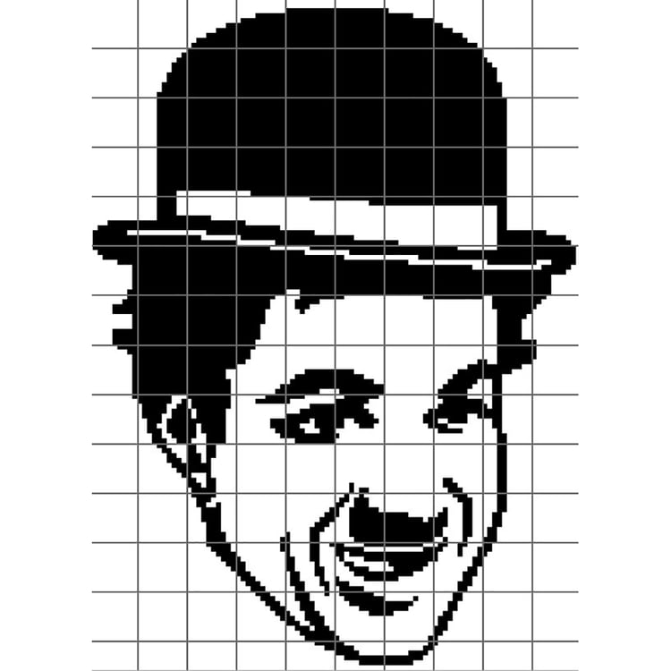 Grid of Charlie Chaplin
