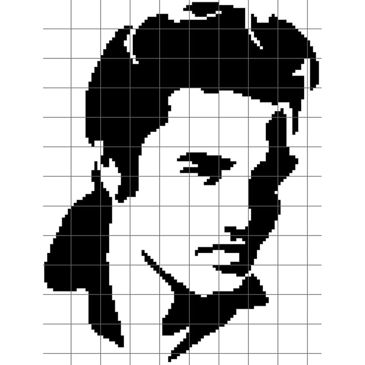 Grid of Elvis Presley