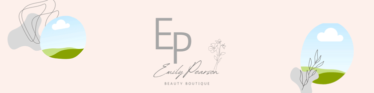 Customizable Modern initials with floral accents LinkedIn Background Template for Canva - Small Business Branding, pale pink