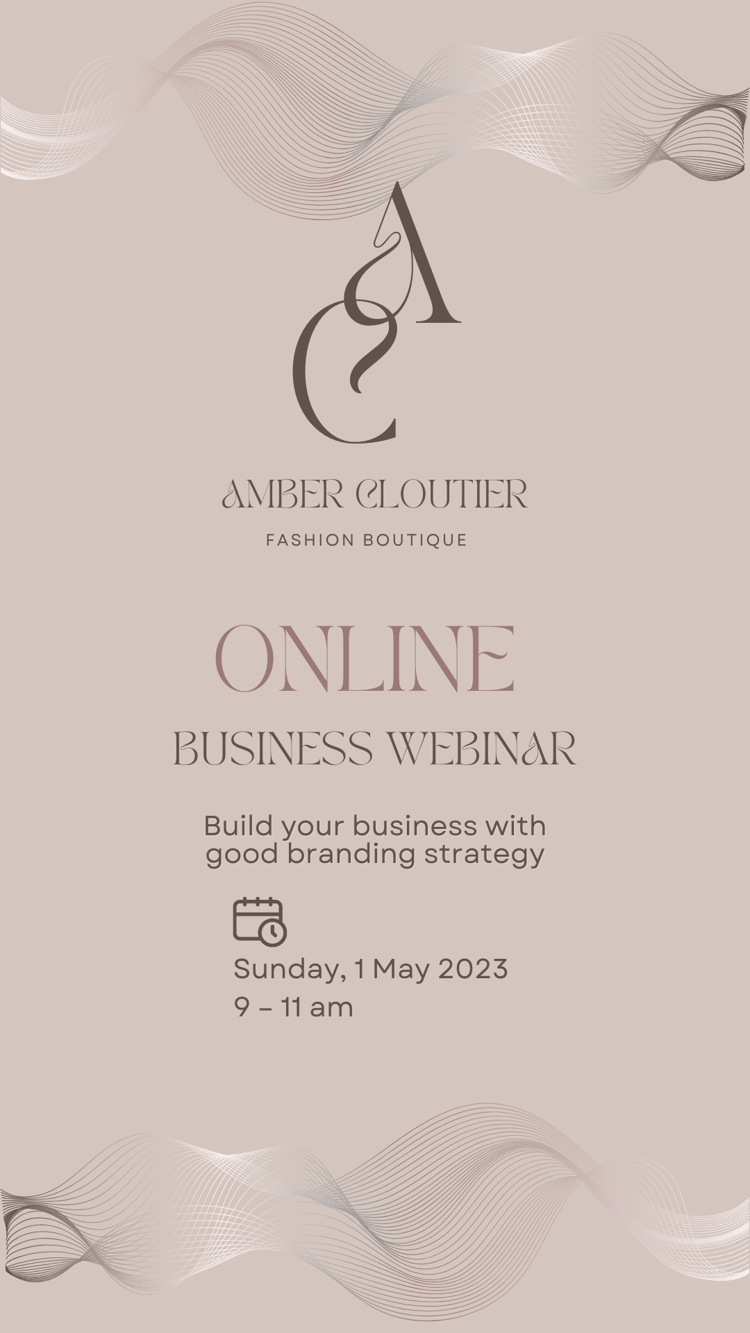 Customizable Elegant, feminine initials Instagram Story Template for Canva - Small Business Branding, dusty pink