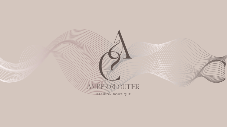Customizable Elegant, feminine initials Zoom virtual background Template for Canva - Small Business Branding, dusty pink