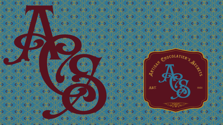 Customizable Classic, elegant initials in European style Facebook Cover Template for Canva - Small Business Branding, turquoise background