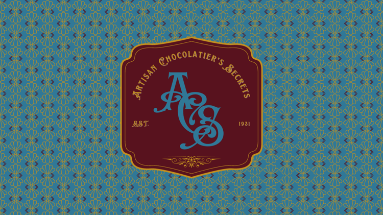 Customizable Classic, elegant initials in European style Zoom virtual background Template for Canva - Small Business Branding, turquoise