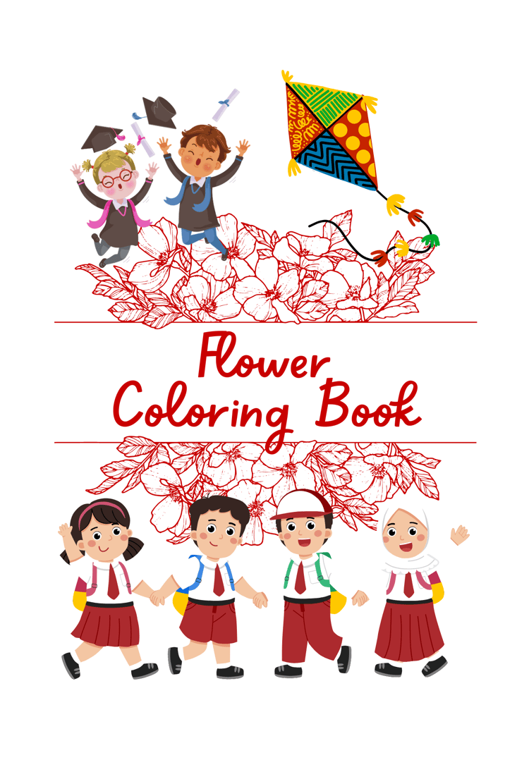 Blooming Creativity: Kids' Flower Coloring Book - Printable Pages
