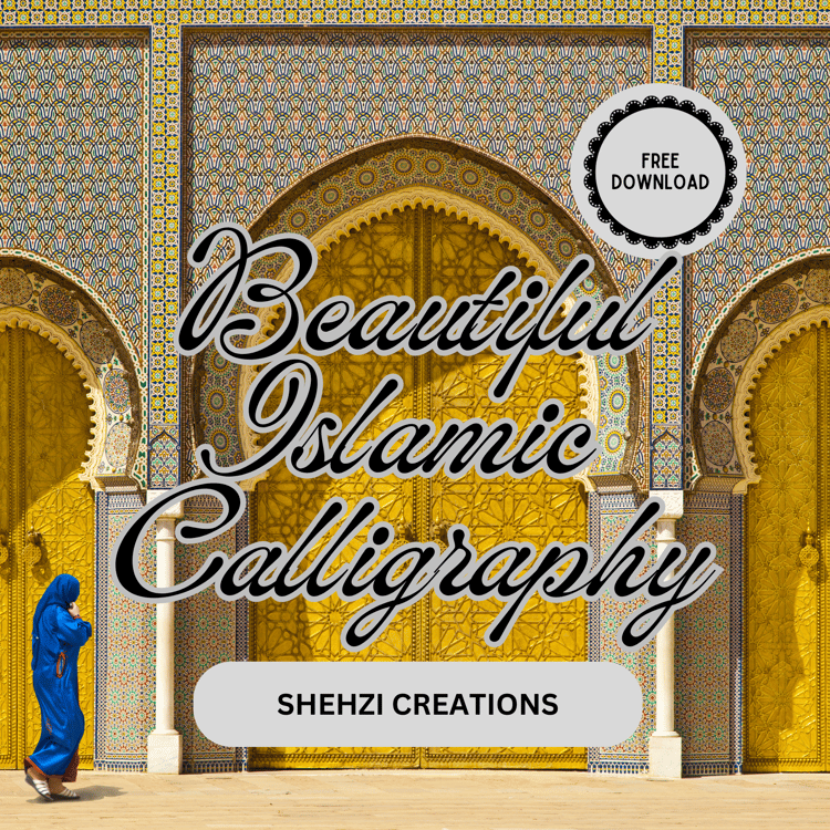 Elegant Islamic Calligraphy Patterns - Instant Download