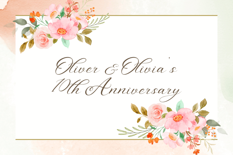 Soft Pink Floral Watercolor Sticker Label 3"x2" | Customizable Canva Template | Digital. Design