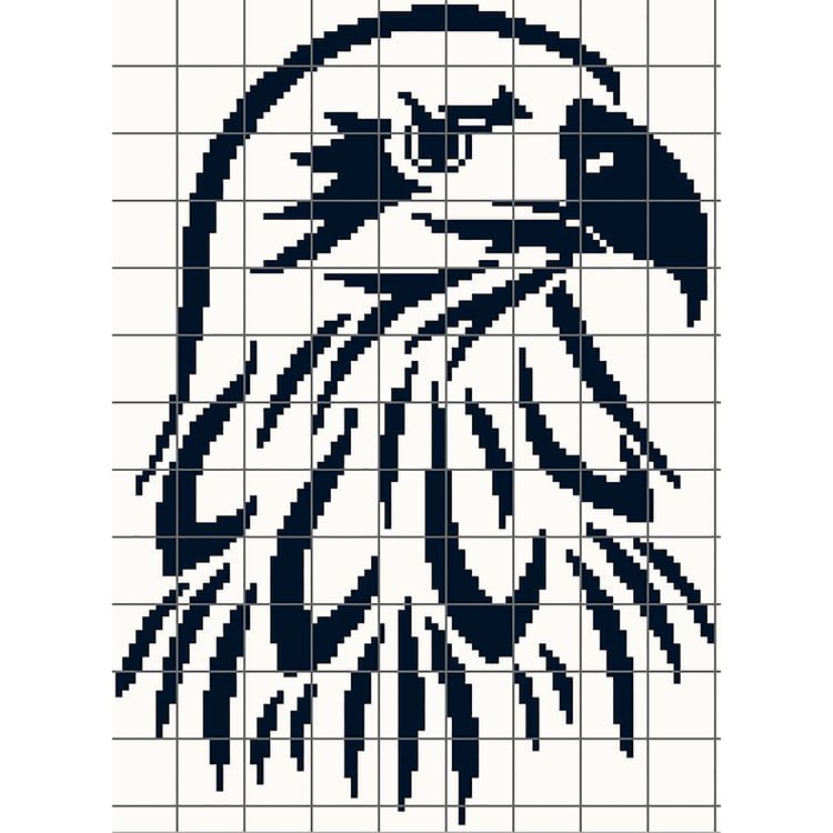 Grid of Eagle head